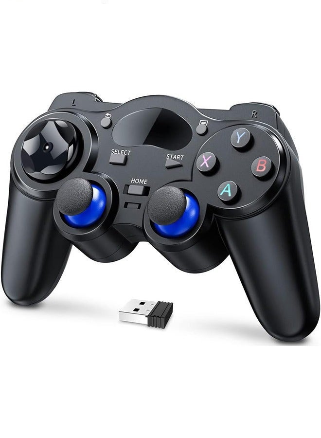 Bukela Wireless PC Controller, Wireless USB Controller /Android/PC/Desktop/Laptop, PC Game Controller for PC for Steam Controller for PC, Black - Image 1
